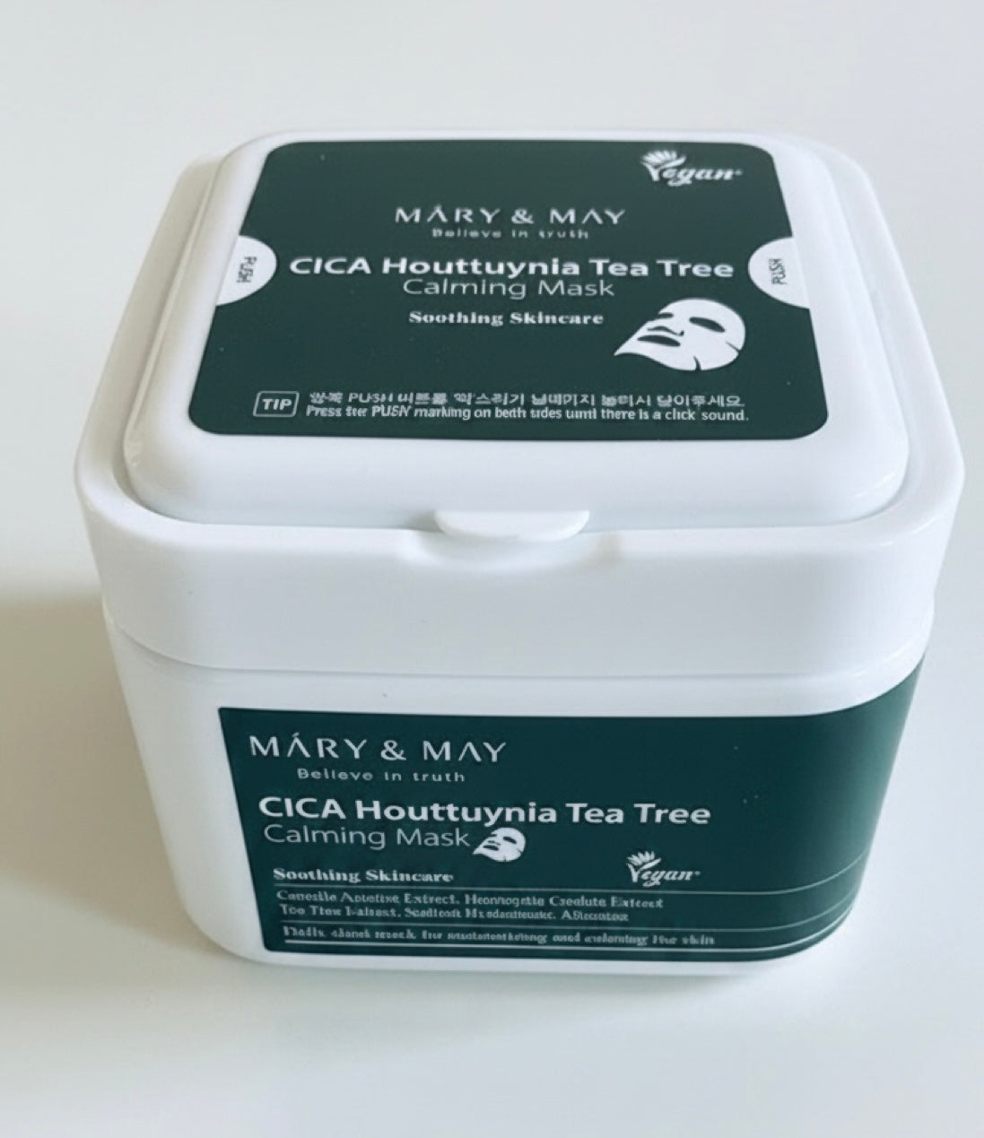 Mary & May CICA Houttuynia Tea Tree Calming Mask – 30 Tuchmasken