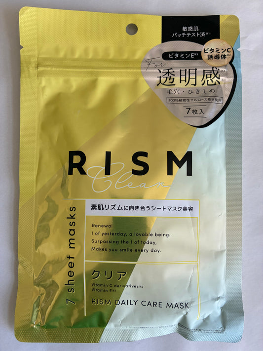 RISM Daily Care Face Mask for smooth, refined skin with minimized pores-7 sheet